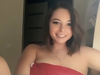 Lewd slut jaw-dropping porn video