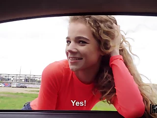 Sweet and cute Sabrina Spice blows stranger's long dick